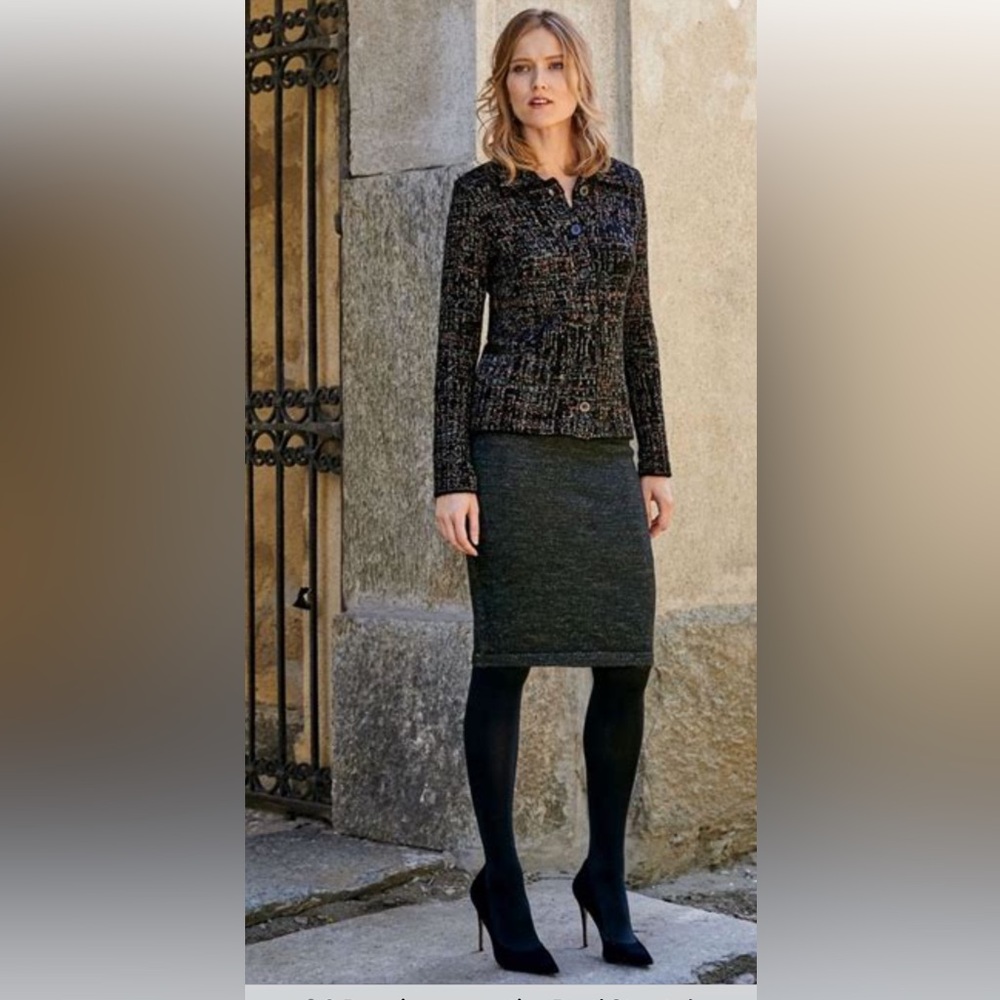 Peruvian Connection Bond Street Jacket and Skirt NWT size L